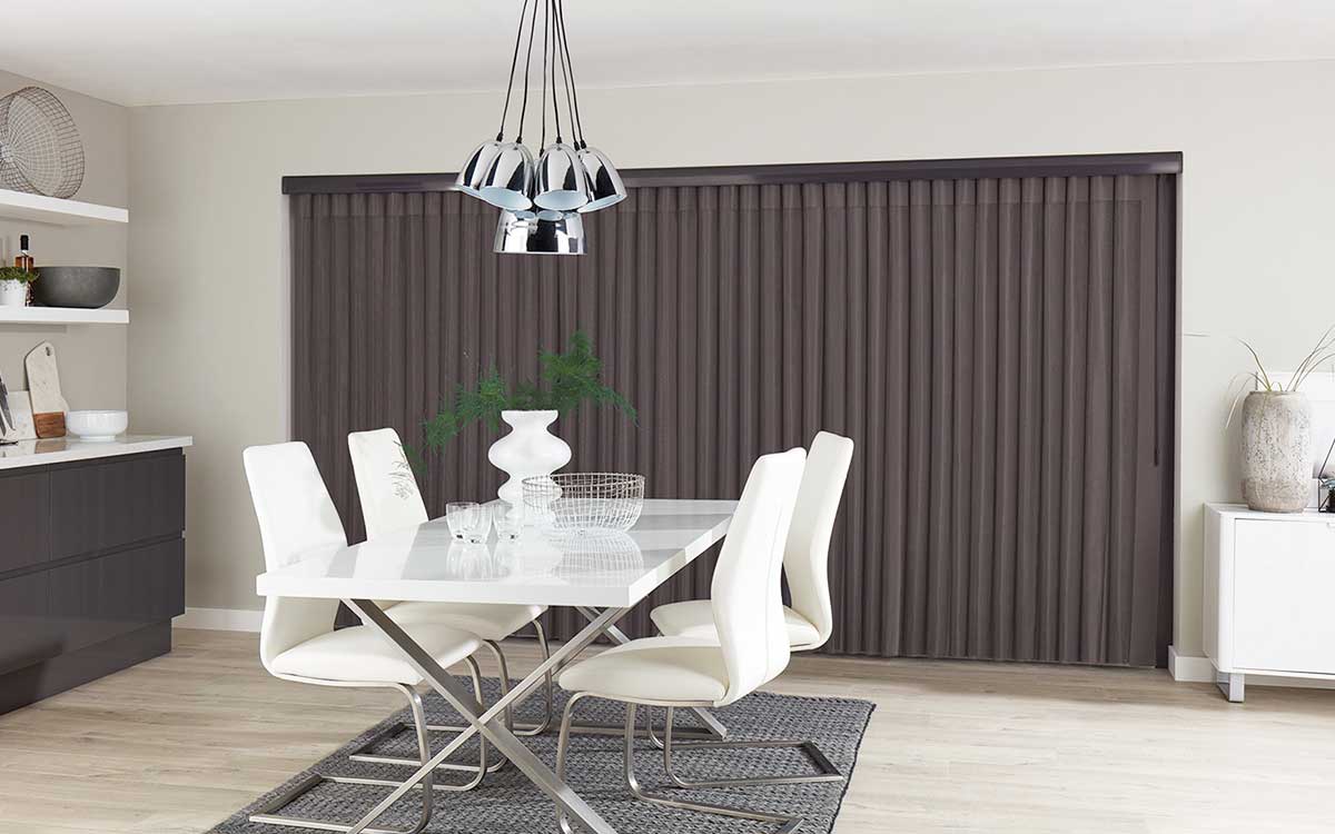 Allusion blinds fitted in a living room