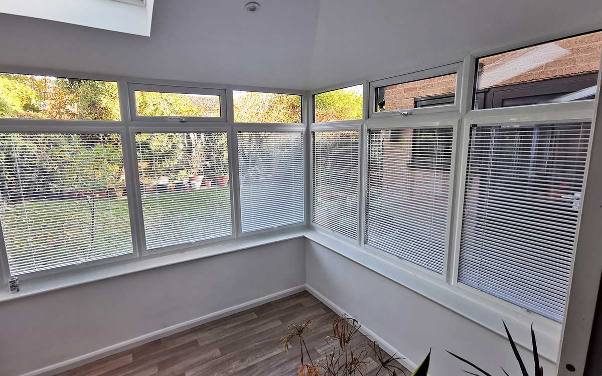 Perfect Fit blinds in a bedroom