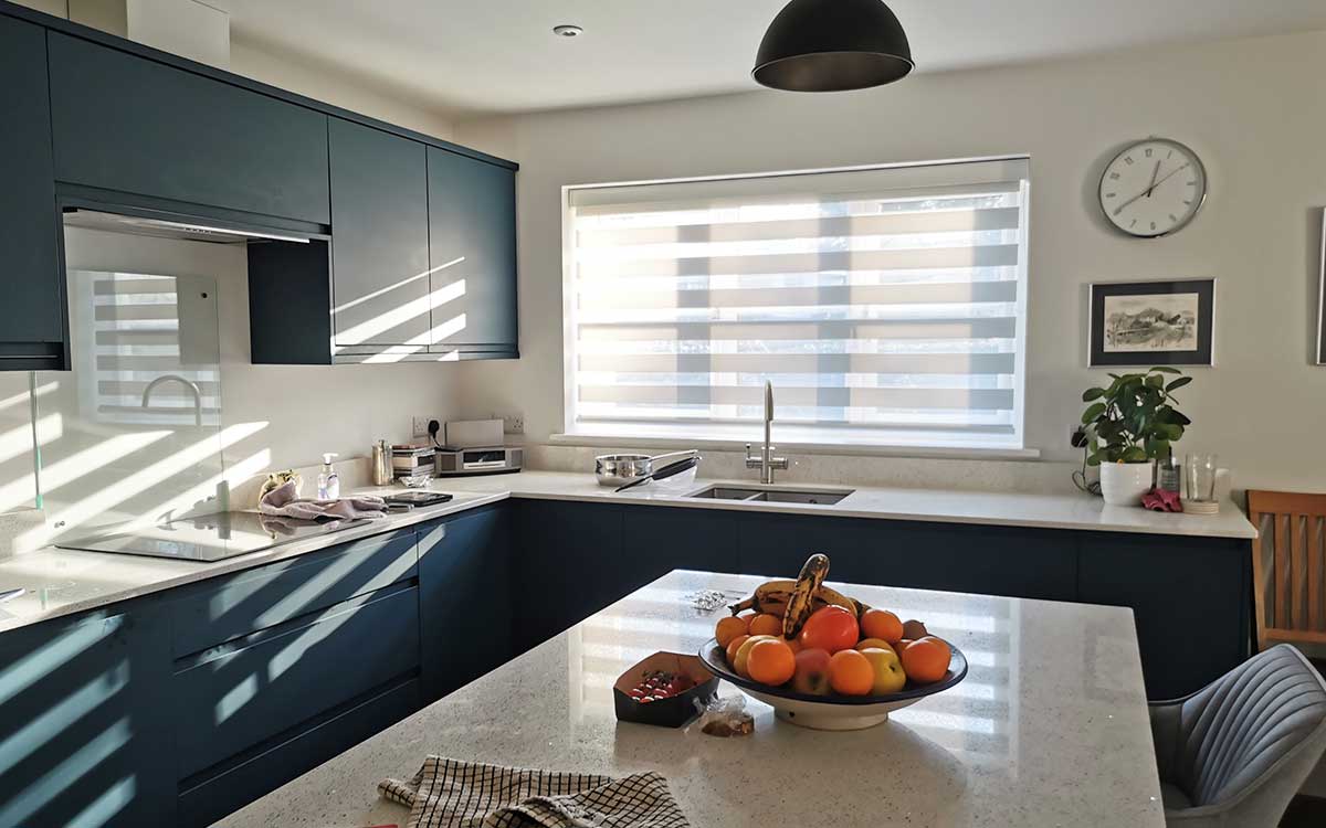 Vision blinds fitted in a living room